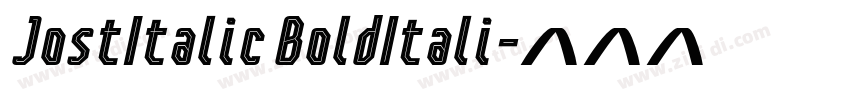 JostItalic BoldItali字体转换